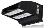 17,100 Lumen - 120 Watt Rotate III Series LED Wall Pack - 4000K - High Efficiency 140 lumen to watt - DLC Premium - Black Housing